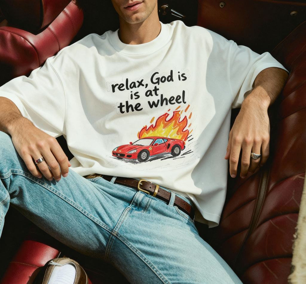 GOD AT THE WHEEL TEE