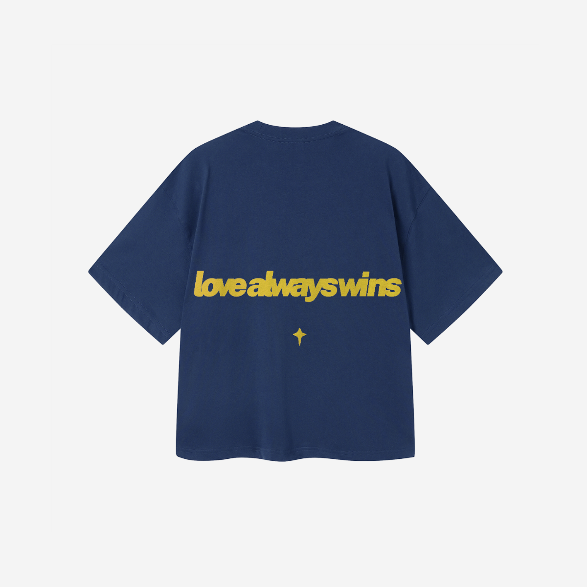 LOVE ALWAYS WINS NAVY TEE