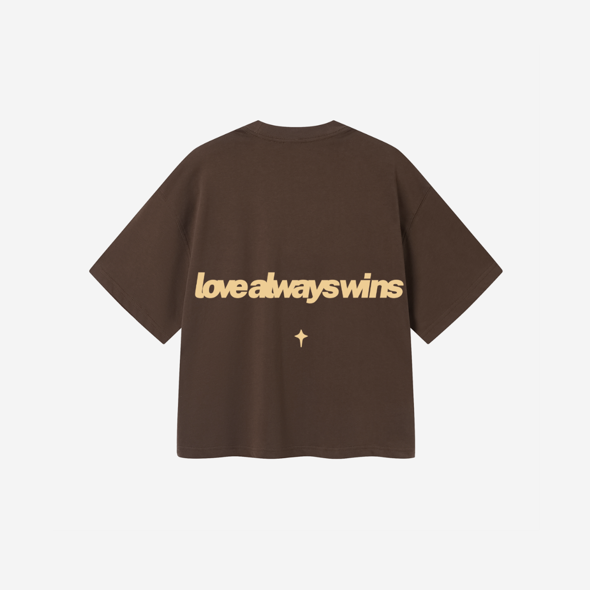 LOVE ALWAYS WINS CHOCOLATE TEE