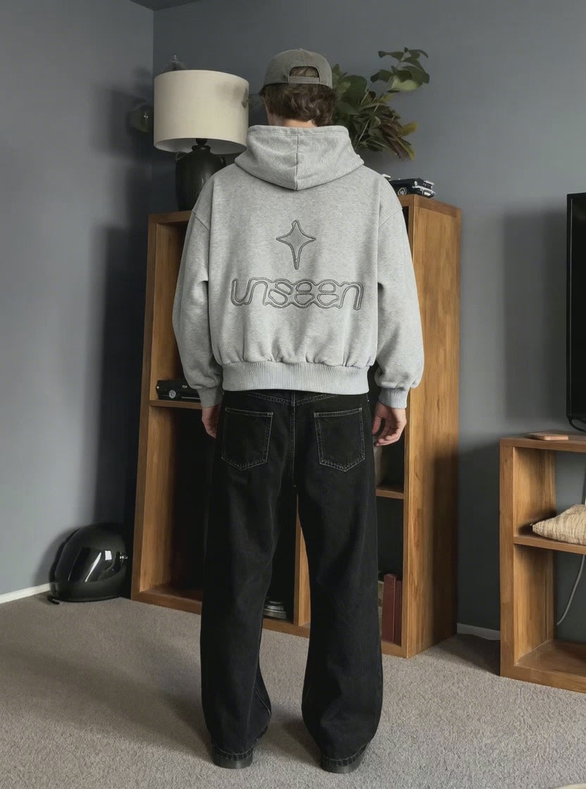 UNSEEN HOODIE LIGHT GREY